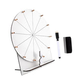 Maxbell Rotating Wheel for Prizes Erasable Roulette Wheel for Club Store Supermarket White