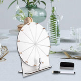 Maxbell Rotating Wheel for Prizes Erasable Roulette Wheel for Club Store Supermarket White