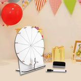 Maxbell Rotating Wheel for Prizes Erasable Roulette Wheel for Club Store Supermarket White
