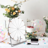 Maxbell Rotating Wheel for Prizes Erasable Roulette Wheel for Club Store Supermarket White