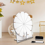 Maxbell Rotating Wheel for Prizes Erasable Roulette Wheel for Club Store Supermarket White