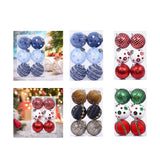 Maxbell 6Pcs Christmas Ball Ornaments Christmas Ornaments for Holiday Special Events blue