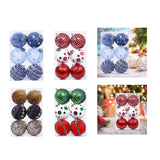 Maxbell 6Pcs Christmas Ball Ornaments Christmas Ornaments for Holiday Special Events blue