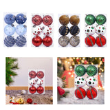 Maxbell 6Pcs Christmas Ball Ornaments Christmas Ornaments for Holiday Special Events blue