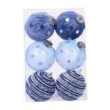 Maxbell 6Pcs Christmas Ball Ornaments Christmas Ornaments for Holiday Special Events blue