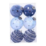 Maxbell 6Pcs Christmas Ball Ornaments Christmas Ornaments for Holiday Special Events blue