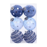 Maxbell 6Pcs Christmas Ball Ornaments Christmas Ornaments for Holiday Special Events blue