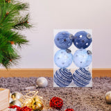 Maxbell 6Pcs Christmas Ball Ornaments Christmas Ornaments for Holiday Special Events blue