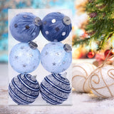 Maxbell 6Pcs Christmas Ball Ornaments Christmas Ornaments for Holiday Special Events blue