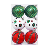 Maxbell 6Pcs Christmas Ball Ornaments Christmas Ornaments for Holiday Special Events red green white