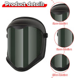 Maxbell Anti Fogging Face Shield Adults Splash Guard for Working Weeds Whacking green