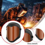 Maxbell Anti Fogging Face Shield Adults Splash Guard for Working Weeds Whacking Brown