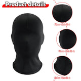 Maxbell 2 Pieces Halloween Cosplay Mask Comfortable for Birthday Mardi Gras Festival black