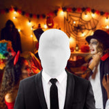 Maxbell 2 Pieces Halloween Cosplay Mask Comfortable for Birthday Mardi Gras Festival White