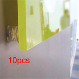 Maxbell 10 Pieces Clear Standoffs Decorative Wall Mounting Screws for Home Shop Mall 1.4cmx1.4cm