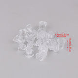 Maxbell 10 Pieces Clear Standoffs Decorative Wall Mounting Screws for Home Shop Mall 1.4cmx1.4cm