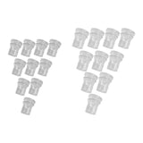 Maxbell 10 Pieces Clear Standoffs Decorative Wall Mounting Screws for Home Shop Mall 1.4cmx1.4cm