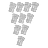 Maxbell 10 Pieces Clear Standoffs Decorative Wall Mounting Screws for Home Shop Mall 1.4cmx1.4cm