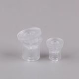 Maxbell 10 Pieces Clear Standoffs Decorative Wall Mounting Screws for Home Shop Mall 1.4cmx1.4cm