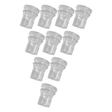 Maxbell 10 Pieces Clear Standoffs Decorative Wall Mounting Screws for Home Shop Mall 1.4cmx1.4cm