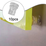 Maxbell 10 Pieces Clear Standoffs Decorative Wall Mounting Screws for Home Shop Mall 1.4cmx1.4cm