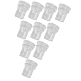 Maxbell 10 Pieces Clear Standoffs Decorative Wall Mounting Screws for Home Shop Mall 2cmx2cm