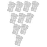 Maxbell 10 Pieces Clear Standoffs Decorative Wall Mounting Screws for Home Shop Mall 2cmx2cm