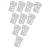 Maxbell 10 Pieces Clear Standoffs Decorative Wall Mounting Screws for Home Shop Mall 2cmx2cm
