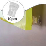 Maxbell 10 Pieces Clear Standoffs Decorative Wall Mounting Screws for Home Shop Mall 2cmx2cm
