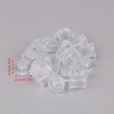 Maxbell 10 Pieces Clear Standoffs Decorative Wall Mounting Screws for Home Shop Mall 2cmx2cm