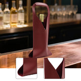Maxbell Single Bottle Wine Carrier Wine Bottle Storage Bag for Holiday Bridal Shower Red