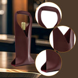 Maxbell Single Bottle Wine Carrier Wine Bottle Storage Bag for Holiday Bridal Shower Dark Red