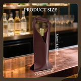Maxbell Single Bottle Wine Carrier Wine Bottle Storage Bag for Holiday Bridal Shower Dark Red