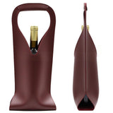 Maxbell Single Bottle Wine Carrier Wine Bottle Storage Bag for Holiday Bridal Shower Dark Red