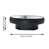 Maxbell Electric Turntable Rotating Display Stand Versatile for Photography Products 16 cm Black