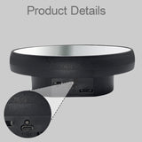 Maxbell Electric Turntable Rotating Display Stand Versatile for Photography Products 16 cm Black