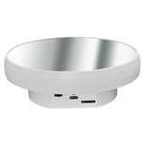 Maxbell Electric Turntable Rotating Display Stand Versatile for Photography Products 16 cm White