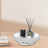 Maxbell Electric Turntable Rotating Display Stand Versatile for Photography Products 16 cm White