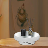 Maxbell Electric Turntable Rotating Display Stand Versatile for Photography Products 16 cm White