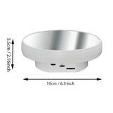 Maxbell Electric Turntable Rotating Display Stand Versatile for Photography Products 16 cm White