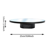 Maxbell Electric Turntable Rotating Display Stand Versatile for Photography Products 25 cm Black
