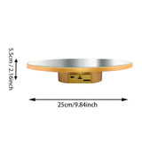 Maxbell Electric Turntable Rotating Display Stand Versatile for Photography Products 25 cm Gold