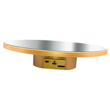 Maxbell Electric Turntable Rotating Display Stand Versatile for Photography Products 25 cm Gold
