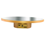 Maxbell Electric Turntable Rotating Display Stand Versatile for Photography Products 25 cm Gold