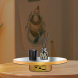 Maxbell Electric Turntable Rotating Display Stand Versatile for Photography Products 25 cm Gold
