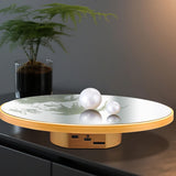 Maxbell Electric Turntable Rotating Display Stand Versatile for Photography Products 25 cm Gold