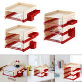 Maxbell Desk File Holder Sturdy Multipurpose Stationery Storage for Home Workstation