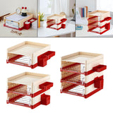Maxbell Desk File Holder Sturdy Multipurpose Stationery Storage for Home Workstation