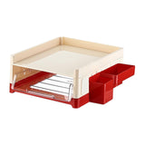 Maxbell Desk File Holder Sturdy Multipurpose Stationery Storage for Home Workstation