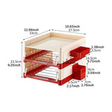 Maxbell Desk File Holder Sturdy Multipurpose Stationery Storage for Home Workstation